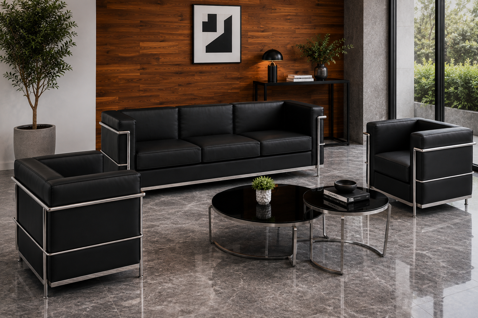 Sillones de espera Lennox para recepción en una, dos y tres plazas